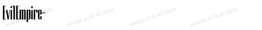 Evi1Empire字体转换