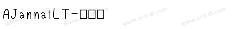 AJannatLT字体转换