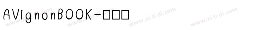 AVignonBOOK字体转换