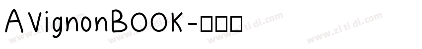 AVignonBOOK字体转换