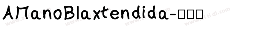 AManoBlaxtendida字体转换