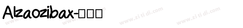 AIzaozibax字体转换