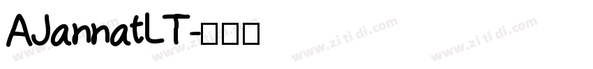 AJannatLT字体转换