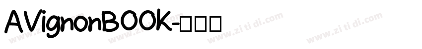 AVignonBOOK字体转换