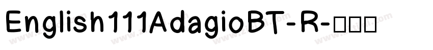 English111AdagioBT-R字体转换
