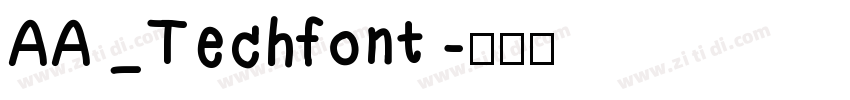 AA_Techfont字体转换