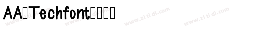 AA_Techfont字体转换