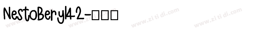 NestoBeryl42字体转换