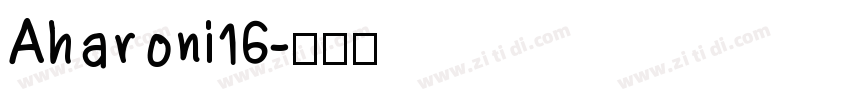 Aharoni16字体转换