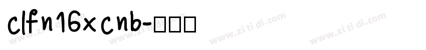 clfn16xcnb字体转换