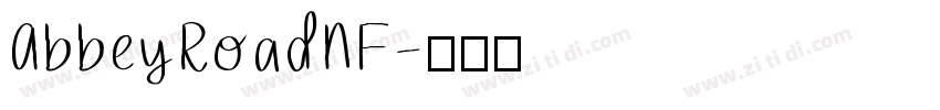 AbbeyRoadNF字体转换