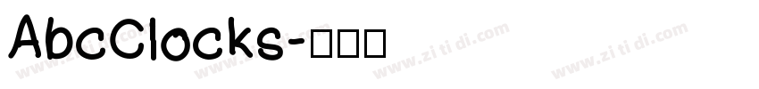 AbcClocks字体转换