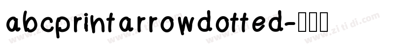 abcprintarrowdotted字体转换