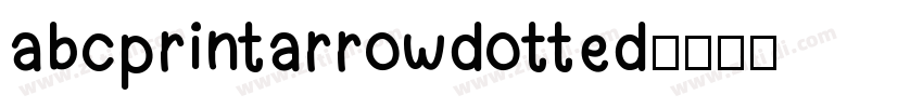 abcprintarrowdotted字体转换