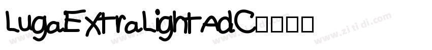 LugaExtraLightAdC字体转换