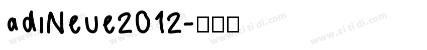 adiNeue2012字体转换