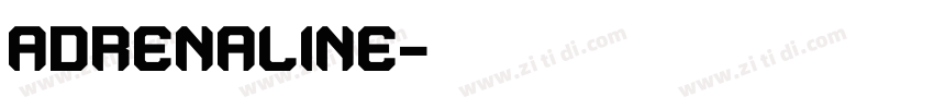adrenaline字体转换