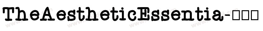 TheAestheticEssentia字体转换