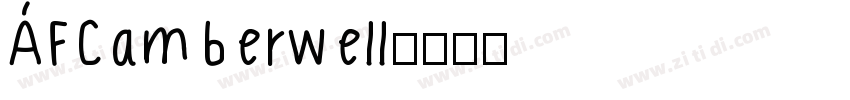 AFCamberwell字体转换