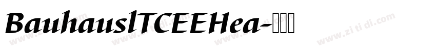 BauhauslTCEEHea字体转换
