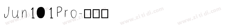 Jun101Pro字体转换