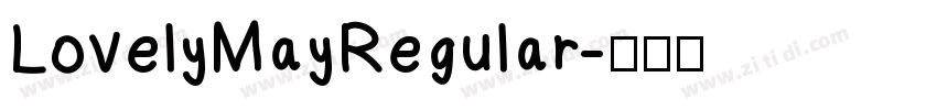 LovelyMayRegular字体转换