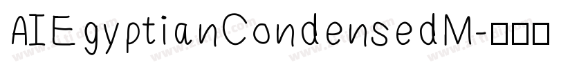 AIEgyptianCondensedM字体转换
