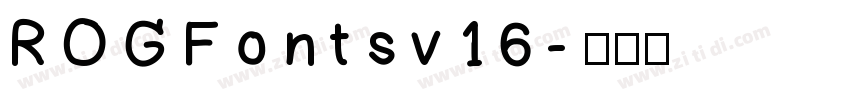 ROGFontsv16字体转换