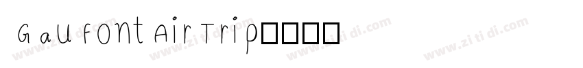 GauFontAirTrip字体转换
