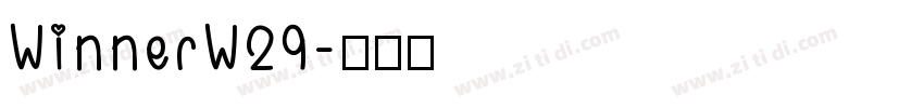 WinnerW29字体转换