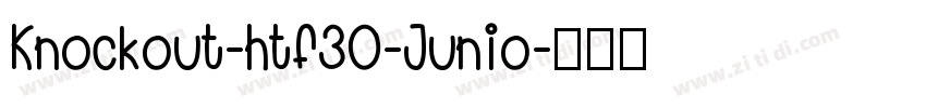 Knockout-htf30-Junio字体转换