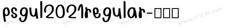 psgul2021regular字体转换