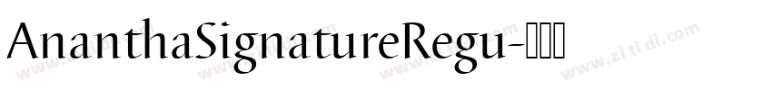 AnanthaSignatureRegu字体转换