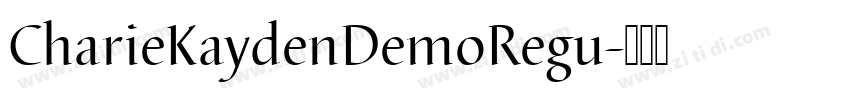 CharieKaydenDemoRegu字体转换
