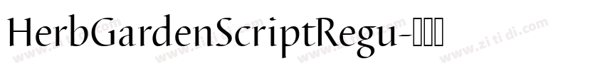 HerbGardenScriptRegu字体转换