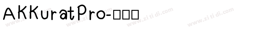 AKKuratPro字体转换