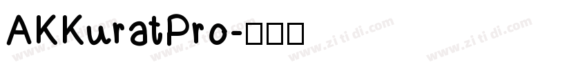 AKKuratPro字体转换