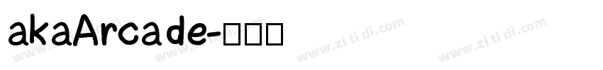 akaArcade字体转换