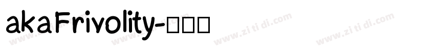 akaFrivolity字体转换