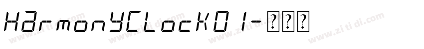 HarmonyClock01字体转换