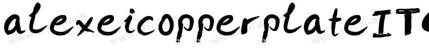 alexeicopperplateITC字体转换