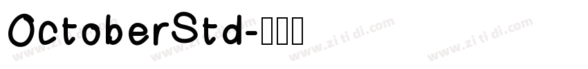 OctoberStd字体转换