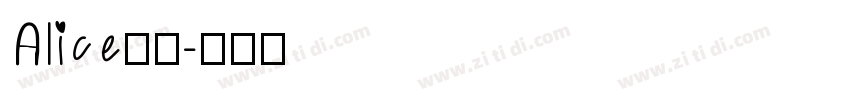 Alice字体字体转换