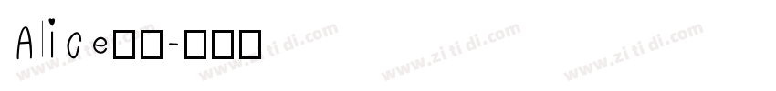 Alice字体字体转换