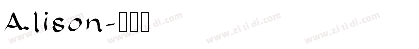 Alison字体转换