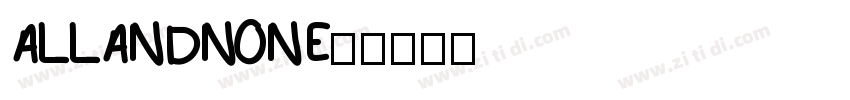 AllAndNone2字体转换