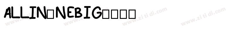 AllIn0neBig字体转换