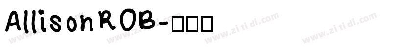 AllisonROB字体转换