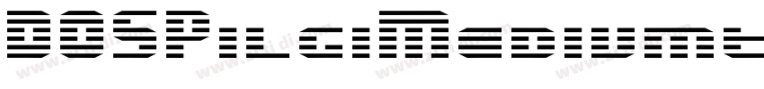 DOSPilgiMediumttf字体转换