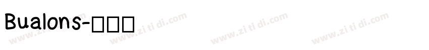 Bualons字体转换